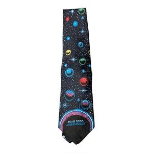 Y2K Year 2000 Millennium Space Planets Novelty Tie Creative Apparel Group